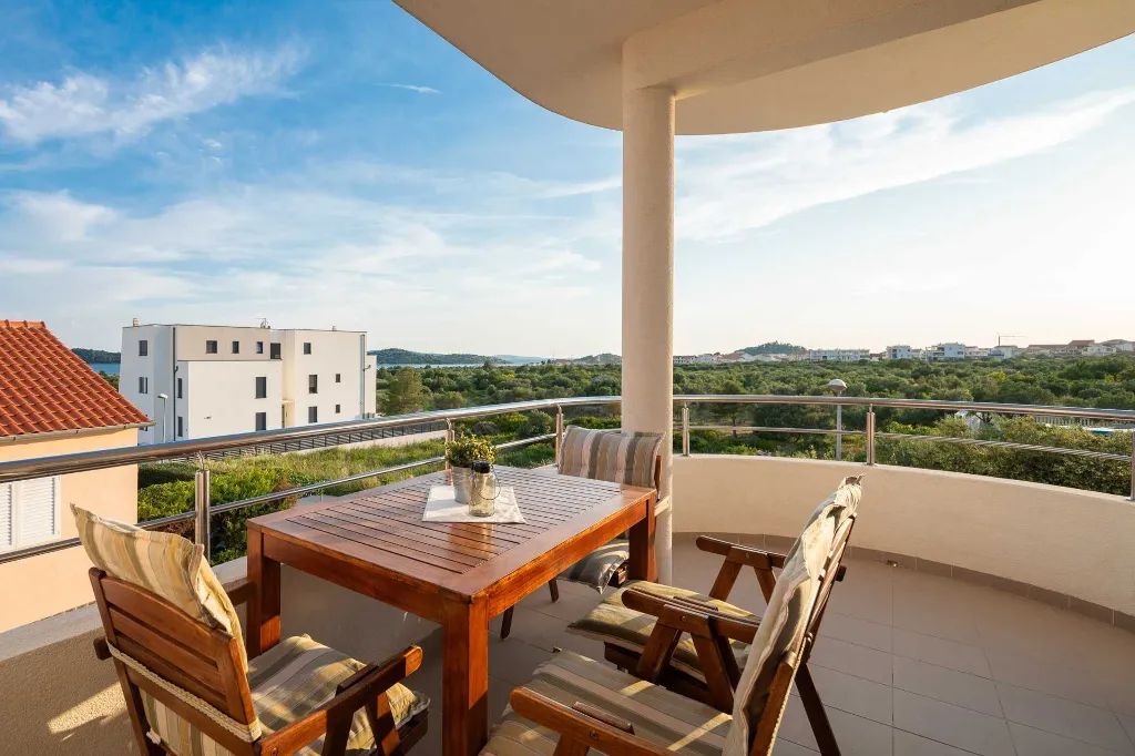 Contemporary Poolside Apartment in Vodice