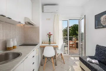 Serene Poolside Apartment for Two in Vodice