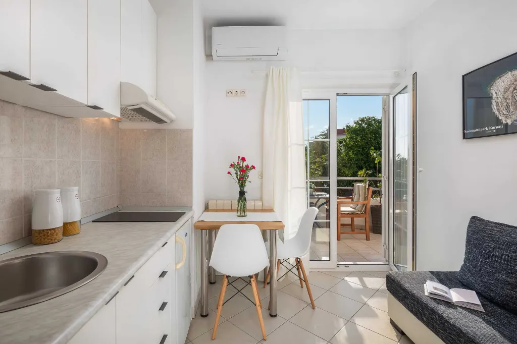 Serene Poolside Apartment for Two in Vodice