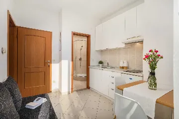 Serene Poolside Apartment for Two in Vodice