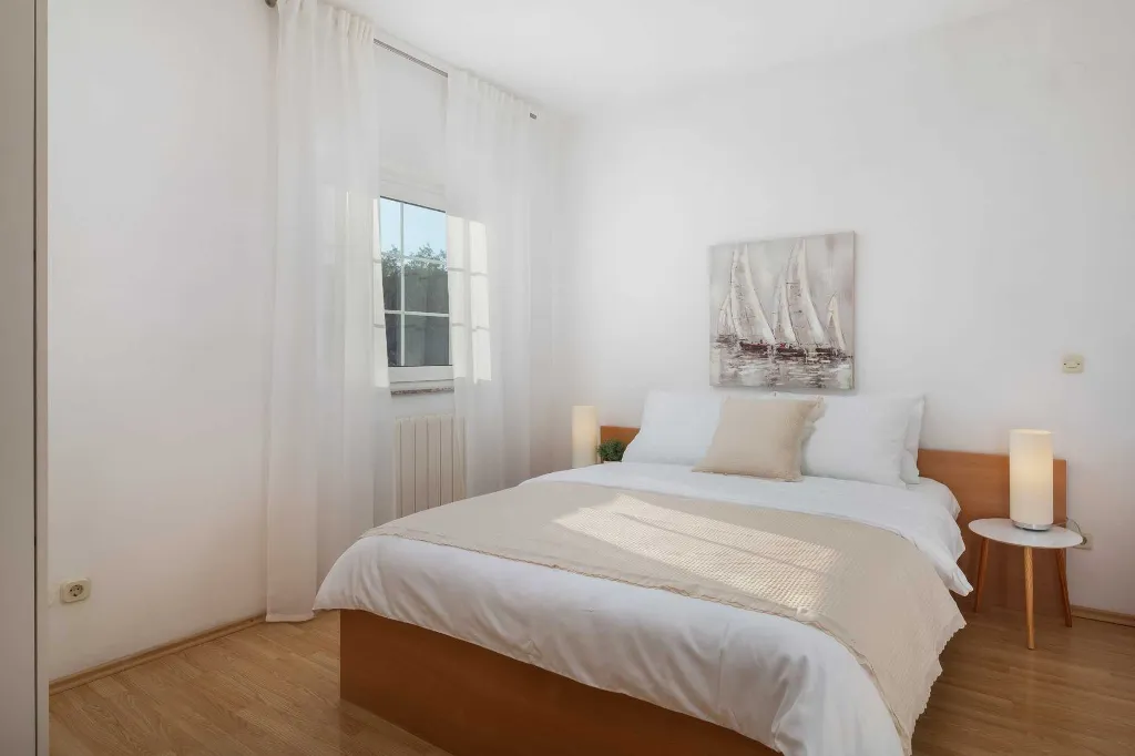 Serene Poolside Apartment for Two in Vodice