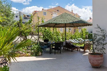 Serene Poolside Apartment for Two in Vodice