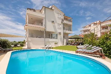 Modern Poolside Apartment for Two in Vodice