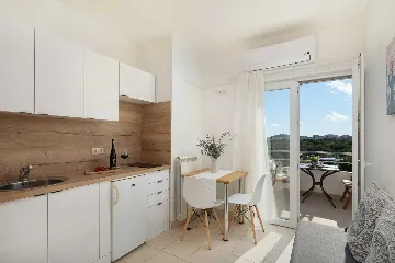 Modern Poolside Apartment for Two in Vodice