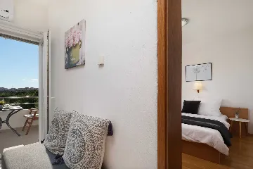 Modern Poolside Apartment for Two in Vodice