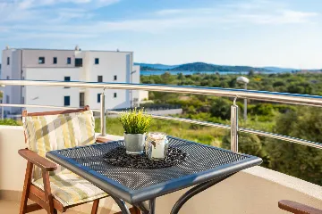 Modern Poolside Apartment for Two in Vodice