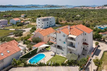 Modern Poolside Apartment for Two in Vodice
