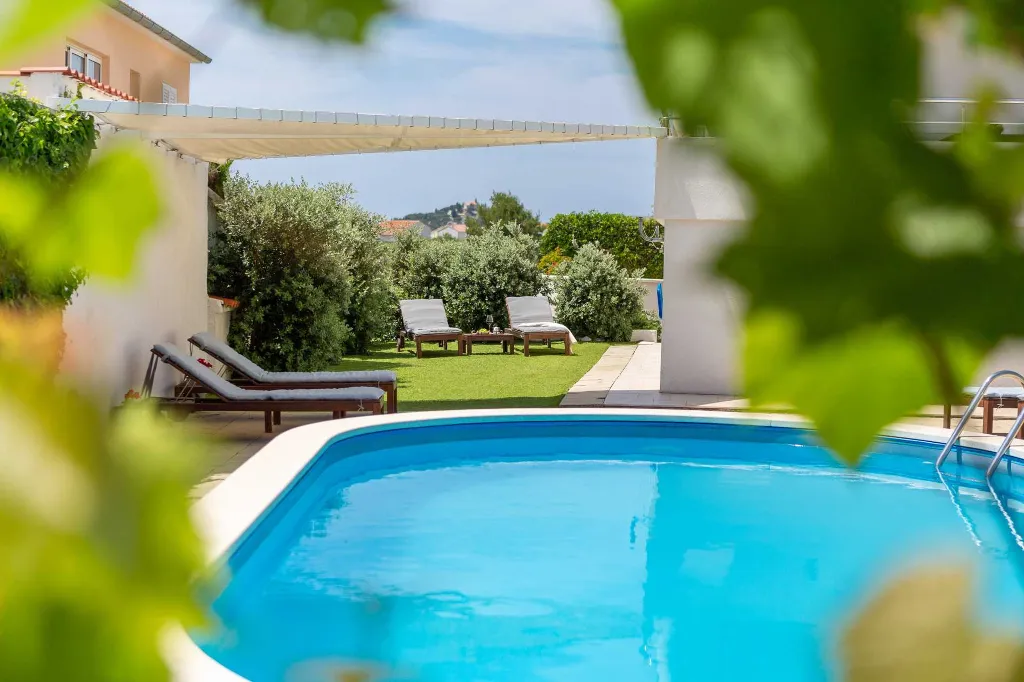Modern Poolside Apartment for Two in Vodice