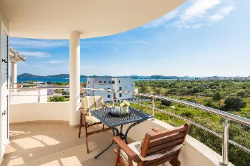 Modern Poolside Apartment for Two in Vodice