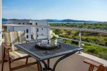 Modern Poolside Apartment for Two in Vodice