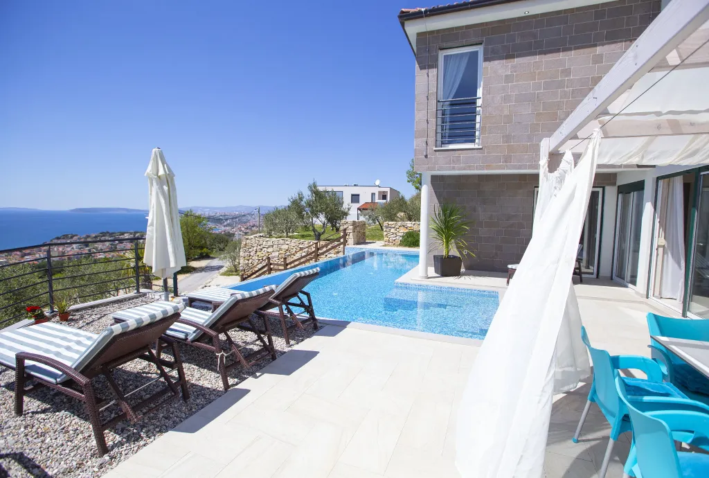 Contemporary Villa with Pool in Podstrana