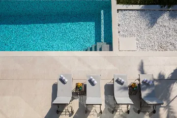 Contemporary Seaside Villa with Heated Pool, Seget Donji