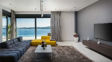 Contemporary Seaside Villa with Heated Pool, Seget Donji