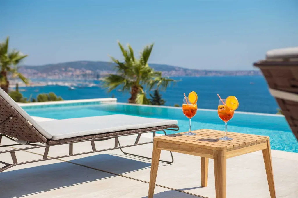Contemporary Seaside Villa with Heated Pool, Seget Donji