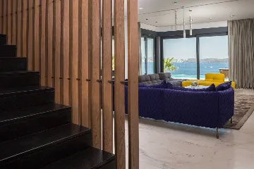 Contemporary Seaside Villa with Heated Pool, Seget Donji