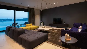 Contemporary Seaside Villa with Heated Pool, Seget Donji