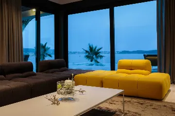 Contemporary Seaside Villa with Heated Pool, Seget Donji
