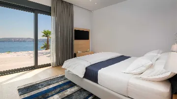 Contemporary Seaside Villa with Heated Pool, Seget Donji