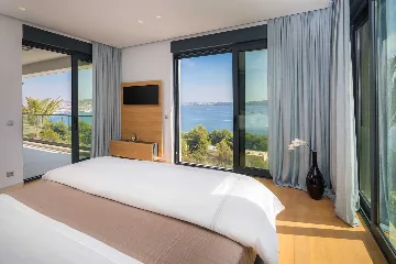 Contemporary Seaside Villa with Heated Pool, Seget Donji