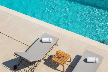 Contemporary Seaside Villa with Heated Pool, Seget Donji