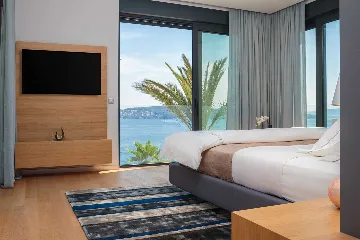 Contemporary Seaside Villa with Heated Pool, Seget Donji