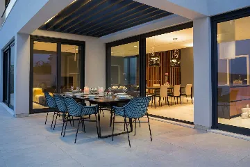 Contemporary Seaside Villa with Heated Pool, Seget Donji