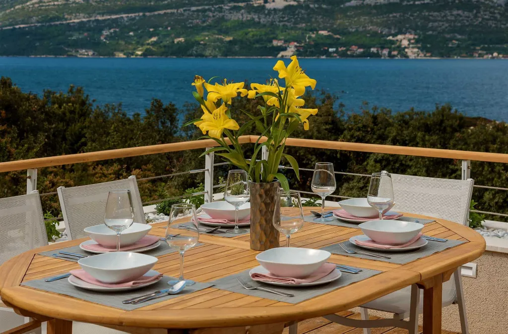 Modern Twin Villa with Pools in Korcula