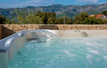 Modern Twin Villa with Pools in Korcula