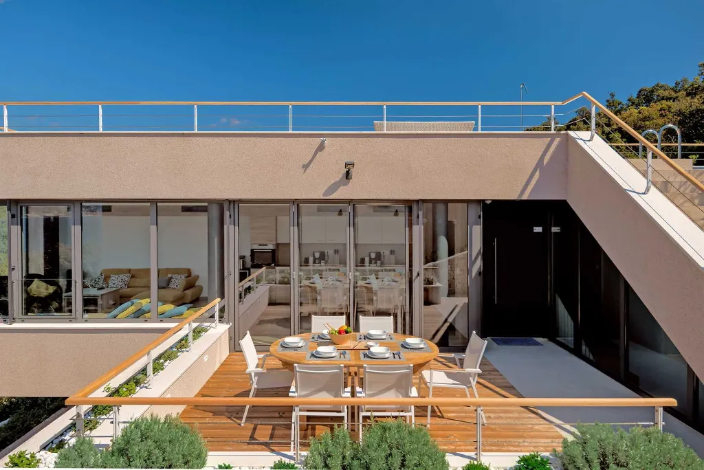 Modern Twin Villa with Pools in Korcula