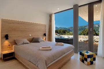 Modern Twin Villa with Pools in Korcula