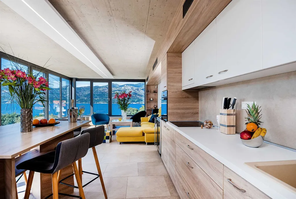 Modern Twin Villa with Pools in Korcula