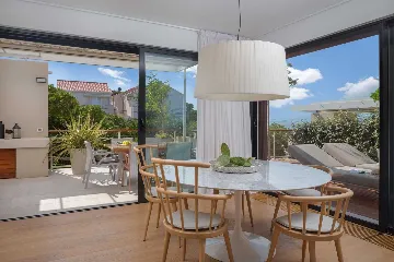 Beachfront Villa Retreat in Sutivan with Pool