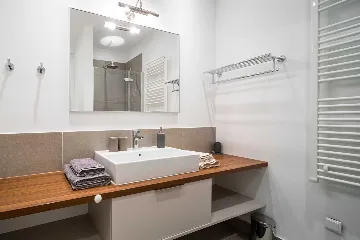 Spacious Beachfront Apartment with Pool in Trogir