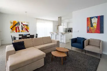 Spacious Beachfront Apartment with Pool in Trogir