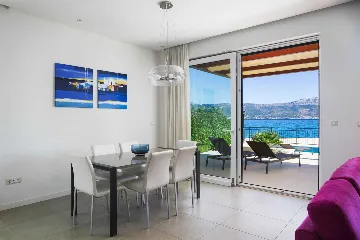 Modern Beachfront Apartment with Pool in Trogir
