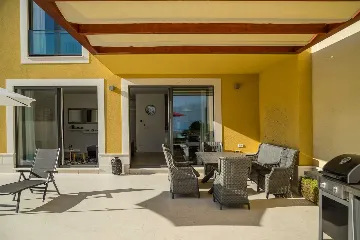 Modern Beachfront Apartment with Pool in Trogir