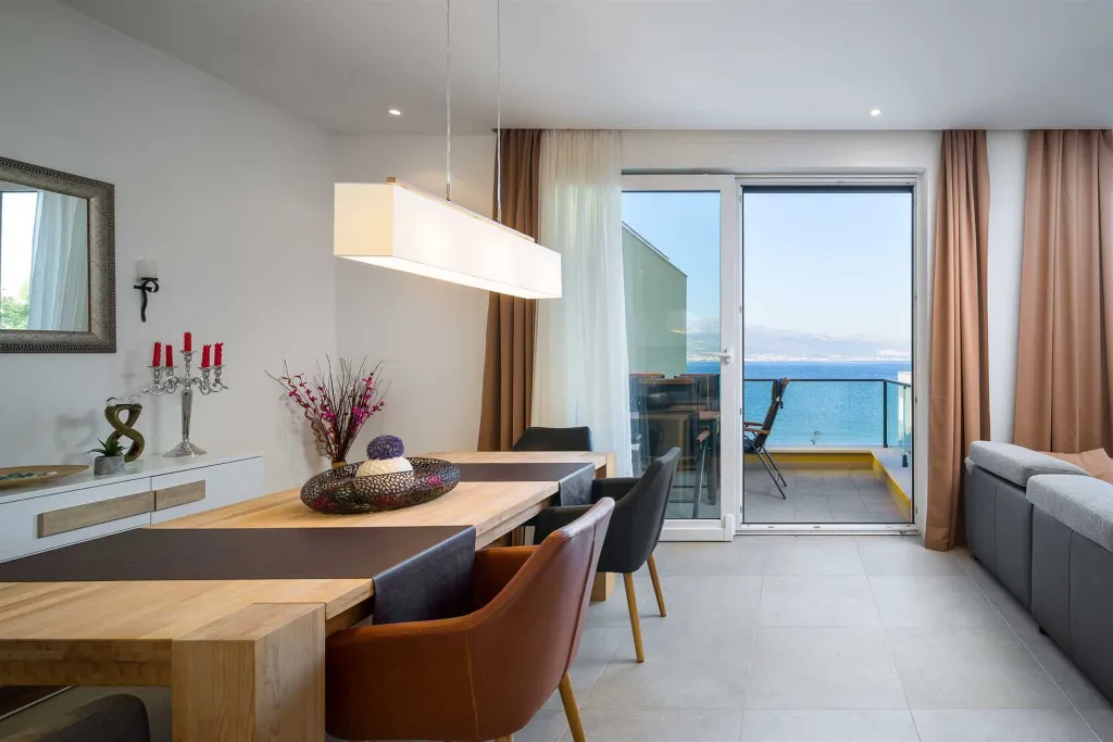 Beachfront Two-Bedroom Apartment in Trogir