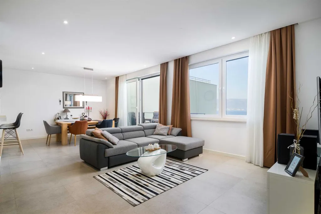 Beachfront Two-Bedroom Apartment in Trogir