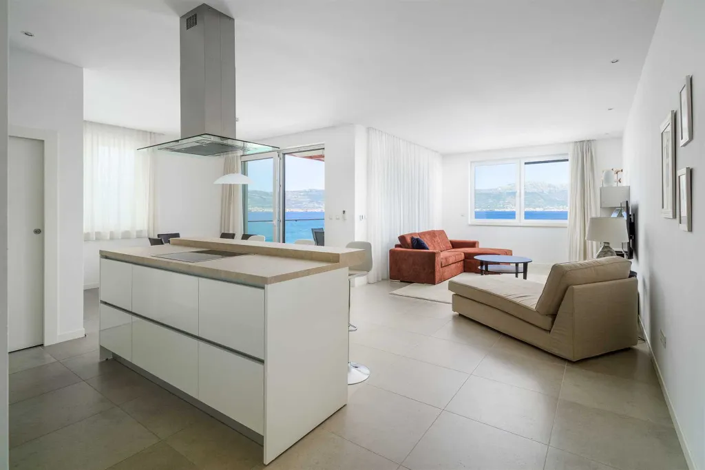 Modern Beachfront Villa with Pool in Trogir