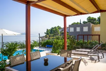 Beachfront Family Villa with Pool in Trogir