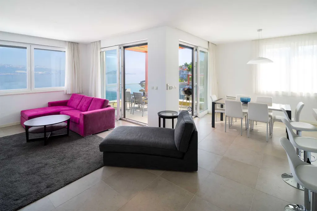 Beachfront Family Villa with Pool in Trogir