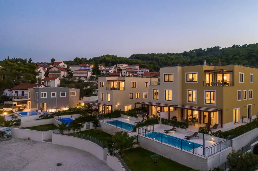 Beachfront Family Villa with Pool in Trogir
