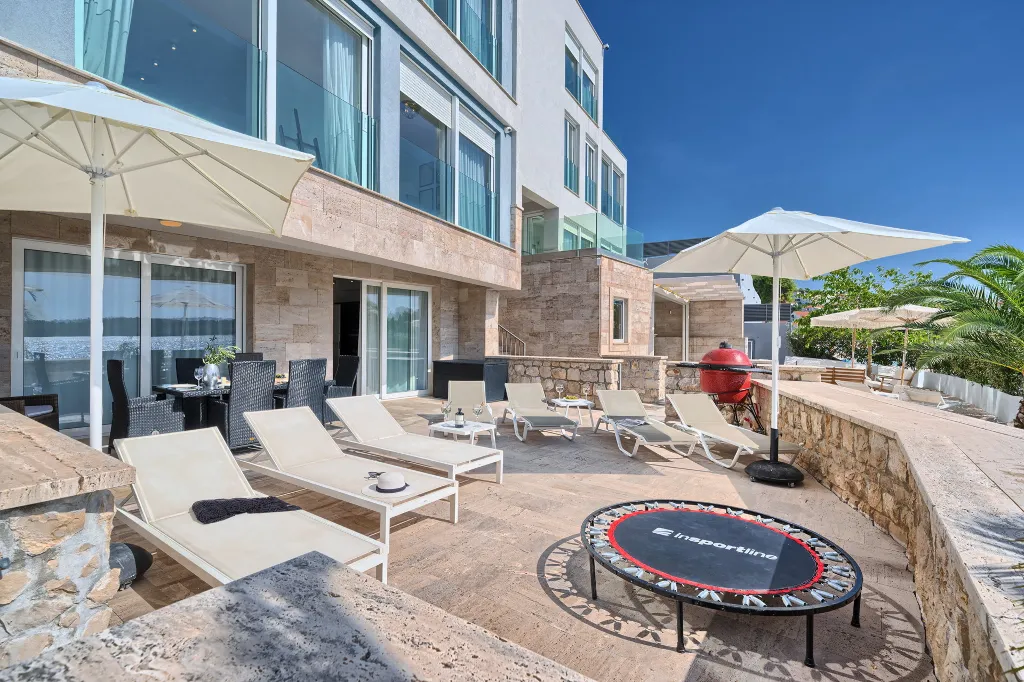 Seaside Villa Retreat with Pool in Trogir