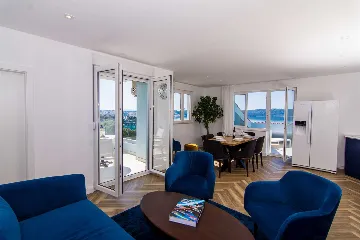 Modern Seaside Apartment with Terrace in Trogir