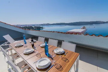 Modern Seaside Apartment with Terrace in Trogir