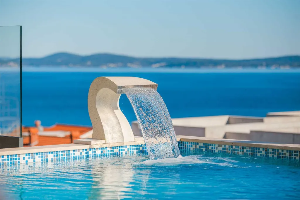 Elegant Seaview Villa with Pool in Okrug Gornji