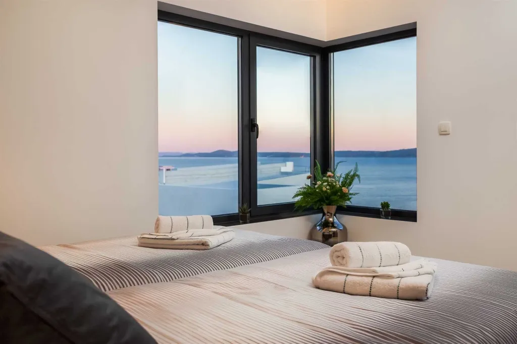 Elegant Seaview Villa with Pool in Okrug Gornji