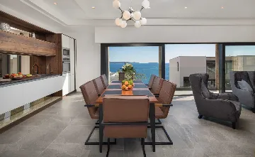 Elegant Seaview Villa with Pool in Okrug Gornji