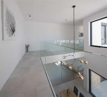 Contemporary Seaside Villa with Pool in Okrug Gornji