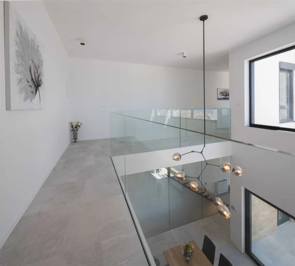 Contemporary Seaside Villa with Pool in Okrug Gornji